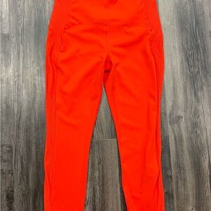 Spyder Red High-Waist Performance Leggings – Size Medium